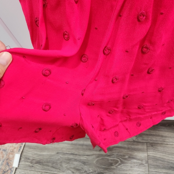 Anthropologie Ett:twa Greenbrier Embroidered Romper Pink Small - Picture 14 of 16